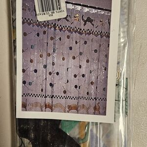 Clear Cat And Yarn Shower Curtain